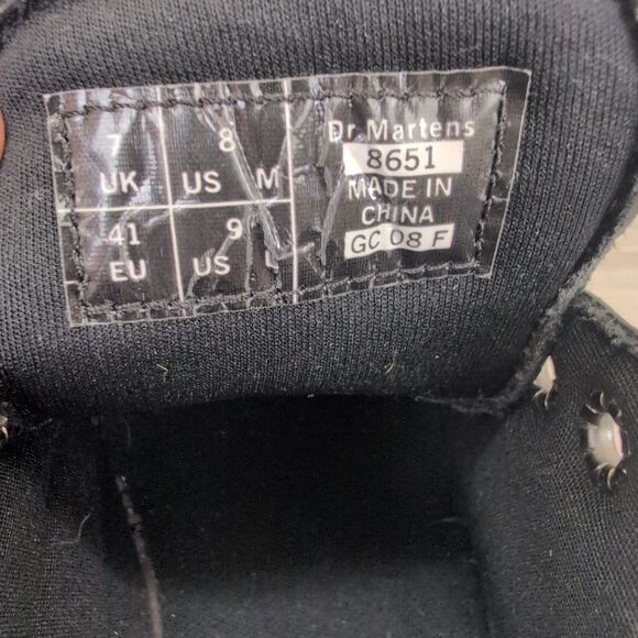 Dr Martens Platform Shoes Womens Size 9 Black Leather Chunky Oxford Y2K 8651 - Picture 4 of 10